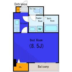 スカイコート銀座東第二の物件間取画像